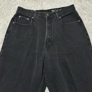 Vintage Eddie Bauer loose fit black moms denim jeans size 14